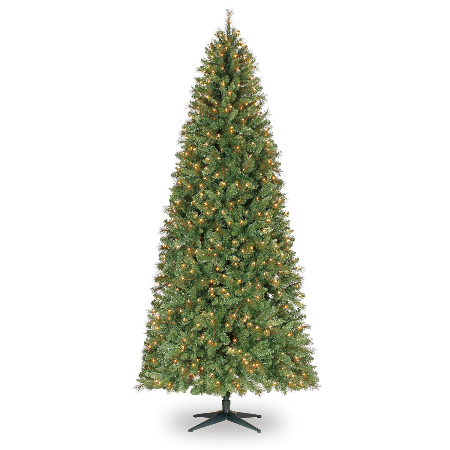 9 Ft. Pre-Lit Slim Willow Pine Artificial Christmas Tree, Clear Lights 9 Ft Pre Lit Williams Slim Pine